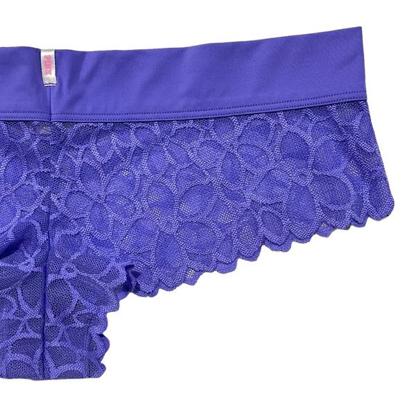 VS PINK 2016 Vintage Extra Low Rise Cheekster Semi-sheer Mesh Floral Print Panty - Picture 14 of 16